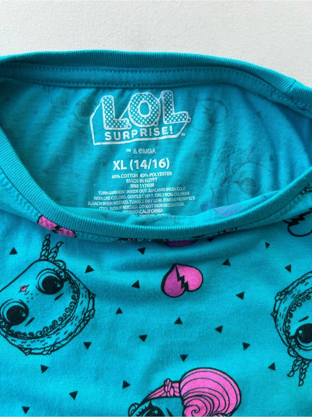 L.O.L. Surprise! Turquoise & Pink Short Sleeve Character Tee